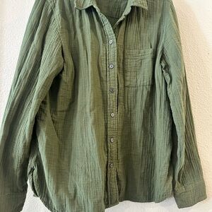 J. Crew Olive Button Down Shirt